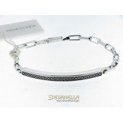 PIANEGONDA bracciale in argento e diamanti neri referenza BA010611 new 